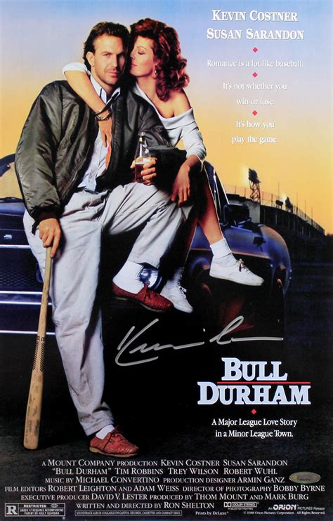 Kevin Costner Autographed Bull Durham 11x17 Mini Movie Poster