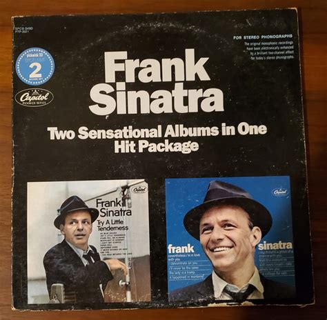 Frank Sinatra “Two Sensational Albums in One Package” 12″ Vinyl Records ...