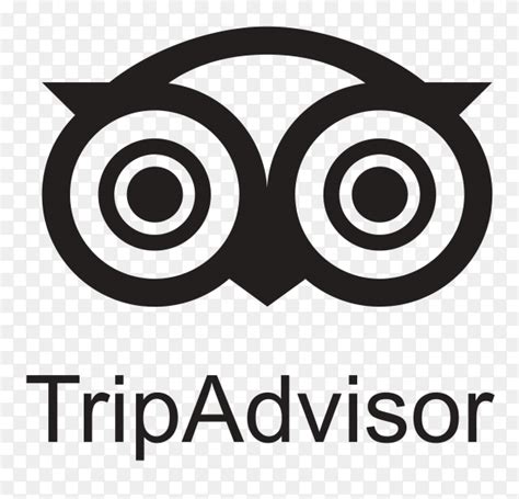 Black TripAdvisor icon design on transparent background PNG - Similar PNG