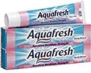 Amazon.com: Aquafresh Sensitive Maximum Strength Fluoride Toothpaste-5. ...