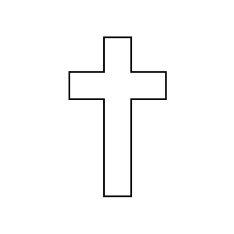 Christian Cross Icons on White Background Vector illustration. Cross symbol of crucifixion and ...