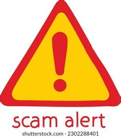 Scam Alert Warning Signs Vector Stock Vector (Royalty Free) 2302288401 ...