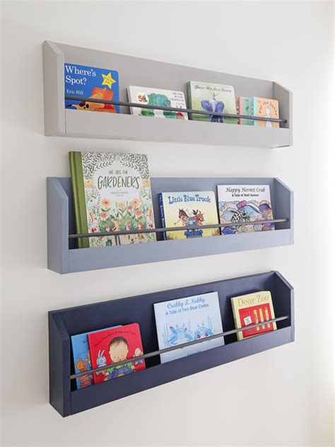 DIY Wall Mounted Kid's Bookshelves Our Handcrafted Life | atelier-yuwa ...