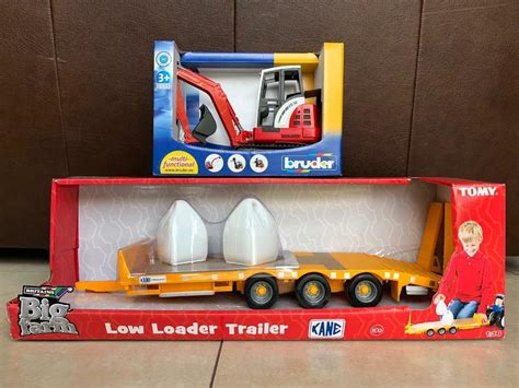 NEW Big Farm Low Loader Trailer and Bruder Mini Excavator Farm Toys | in Lisburn, County Antrim ...