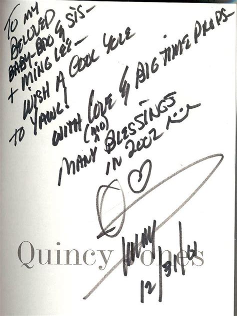 Q: THE AUTOBIOGRAPHY OF QUINCY JONES by JONES, Quincy: (2001) Signed by Author(s) | Antic Hay Books