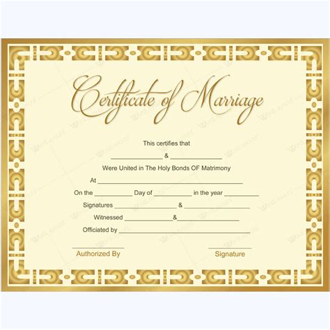 Golden thrill. Traditional design for marriage certificate. #template #wedding # ...