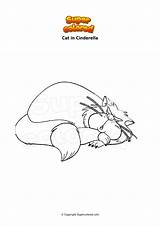 Coloring Page Cinderella Mouse  Supercoloredcom sketch template