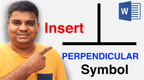 Perpendicular Symbol In Word - [SOLVED ] - YouTube