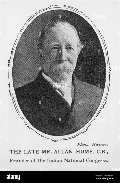 Allan Hume (1829 - 1912), founder of the Indian National Congress Stock Photo - Alamy