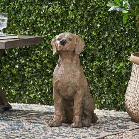 Red Barrel Studio® Outdoor Dog Garden Statue & Reviews | Wayfair