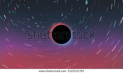 Annular Lunar Eclipse Astronomical Phenomenon Rendering Stock ...