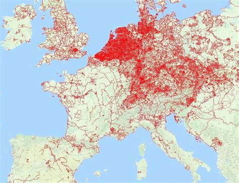 Map of cycle paths in Europe : r/MapPorn