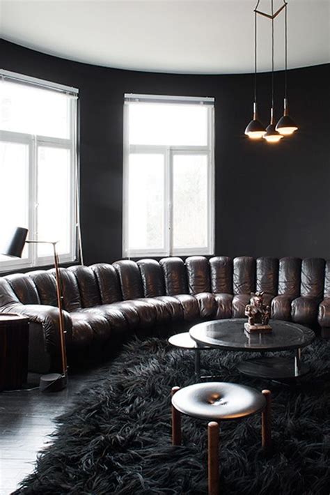 Round Leather Sofa - Foter