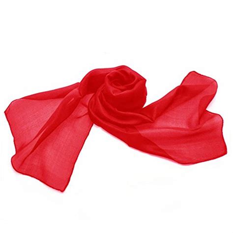 Red Silk Scarf: Amazon.co.uk