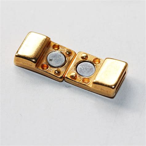 Gold Magnetic Clasp Fits 6/2mm leather and cords