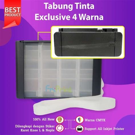 Promo Tabung Tinta 100ml Exclusive Box Hitam Infus Printer Inkjet ...