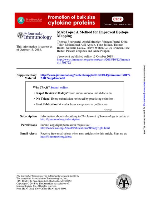 (PDF) MAbTope: A Method for Improved Epitope Mapping