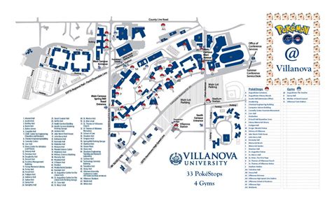 Map Of Villanova Campus - Draw A Topographic Map