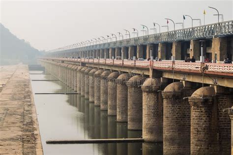 View of Prakasam Barrage in Vijayawada, India. Editorial Image - Image ...