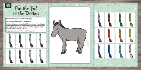 Pin the Tail on the Donkey | Twinkl Party (teacher made)