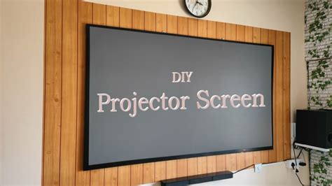 DIY Projector Screen making at home - YouTube