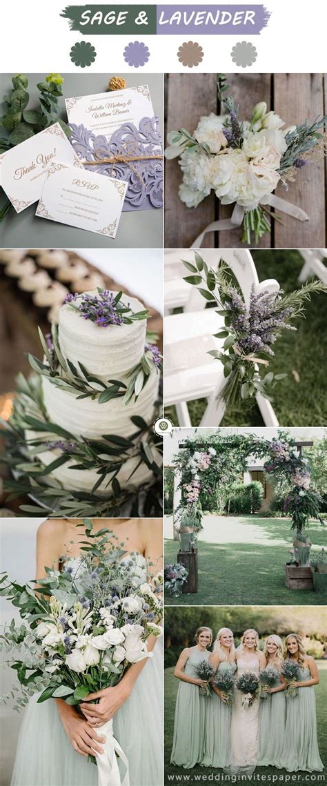 lavender sage wedding colors - Ayana Wetzel