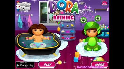 Baby Games - Dora the Explorer Bath Game - Baby Dora Games - YouTube