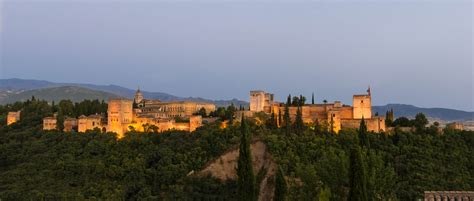 File:Alhambra at dusk Granada Spain.jpg