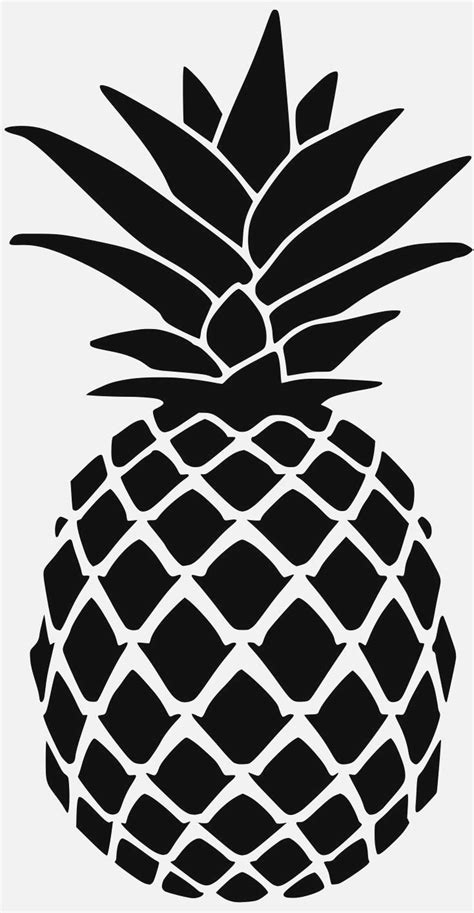 Pineapple Stencil for Doormat - Lydi Out Loud in 2020 | Ananas tekening ...