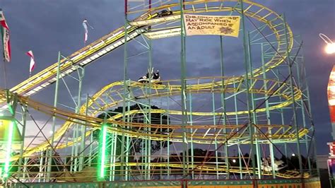 Roller coaster at the county fair - YouTube