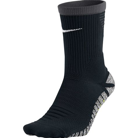 Nike Grip Strike Cushioned Crew Sock - Black & Anthracite - SoccerPro