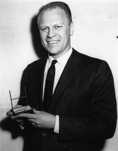 File:Representative Gerald R. Ford, Jr. with his Sports Illustrated Silver Anniversary Award ...