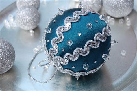 Blue and silver Christmas ornament… – The Ornament Girl