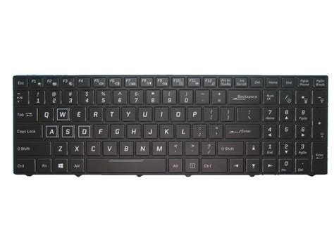 Laptop keyboard For tuxedo BOOK XP1508 With Frame Black United States US With Backlit - Linda parts