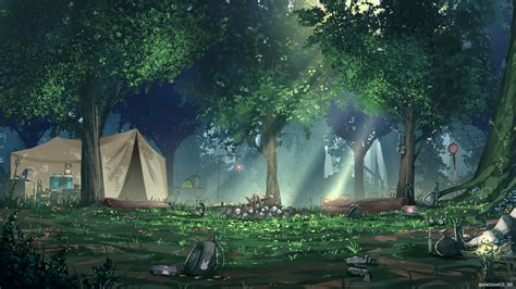 Camping Background Wallpaper