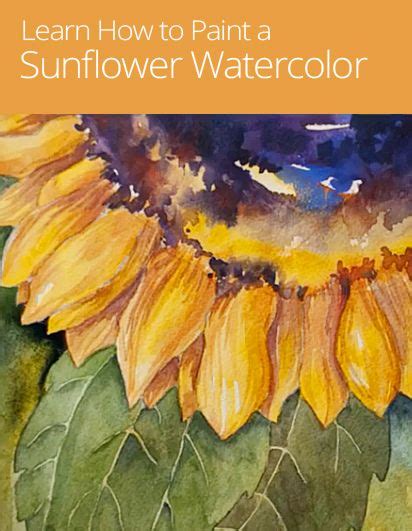 Sunflower Watercolor Painting | Sunflower watercolor painting, Watercolor sunflower, Watercolor art