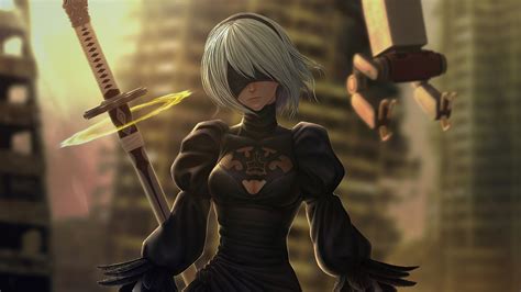 Nier Automata Game Artwork 4k Wallpaper,HD Games Wallpapers,4k Wallpapers,Images,Backgrounds ...