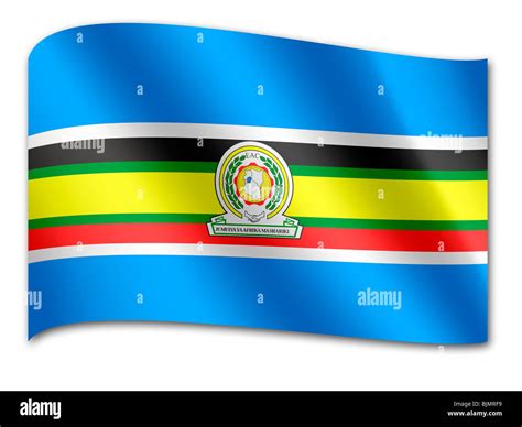 Flag of East African Community, EAC Stock Photo - Alamy