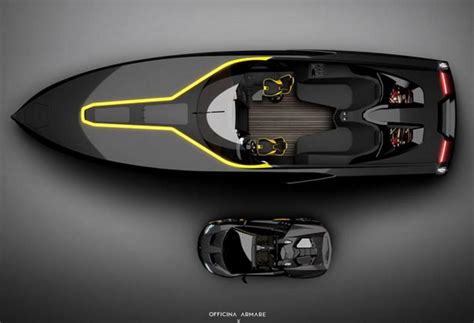 Lamborghini-inspired boat concept from Italian Design Studio Officina Armare - Yacht Harbour