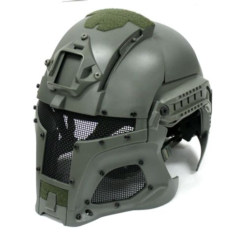 Tactical Interstellar Space Battle Trooper Full Face Airsoft Helmet ...