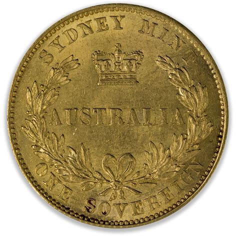 1864 Sydney Mint Gold Sovereign Grade Uncirculated