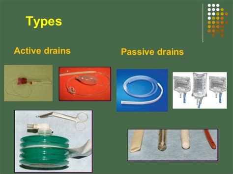 Drains in surgery