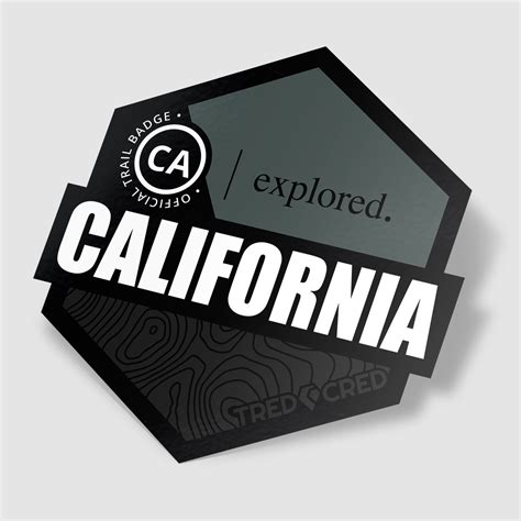 Sticker: California State - Tred Cred