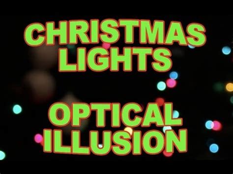 CHRISTMAS TREE OPTICAL ILLUSION (Santa appears in the lights) - YouTube