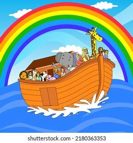 22 Noah's Ark Rainbow Cartoon Images, Stock Photos, and Vectors | Shutterstock