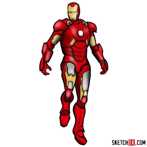 How To Draw Iron Man Step By Step Easy at Drawing Tutorials