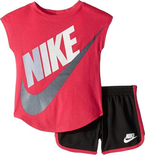 Amazon.com: Nike Kids Baby Girl's Futura Short Sleeve T-Shirt and ...