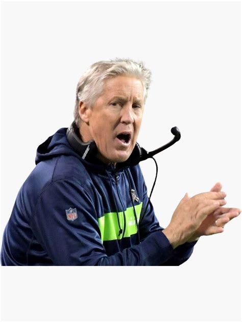 "Pete Carroll chewing gum" Sticker for Sale by stoPCereal | Redbubble