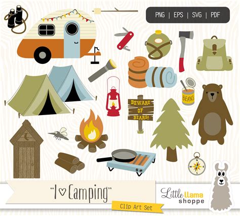 Camping Clipart Backpacking Clip Art Camp Clipart Hiking - Etsy Canada