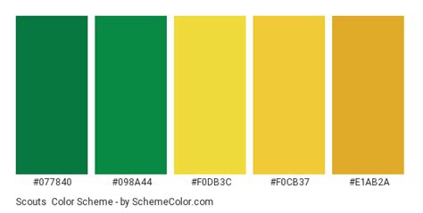 Scouts Color Scheme » Brand and Logo » SchemeColor.com